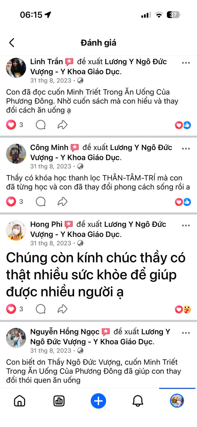 Đánh giá thật trên Facebook 2